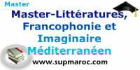 Master Littératures Francophonie et Imaginaire Méditerranéen